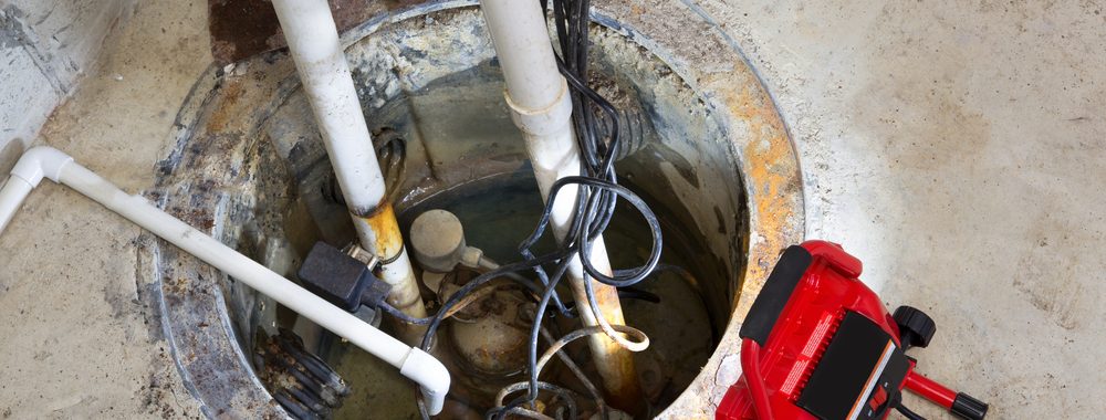 How does a water-powered sump pump work?